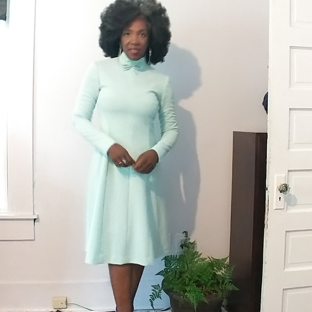 🌹Vintage Ice Green Dress